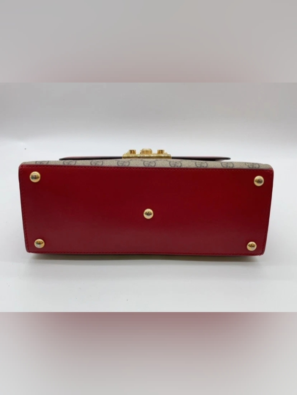 Gucci Padlock GG Supreme Monogram Top Handle 2Way Bag W/DB & Strap - Picture 4 of 15